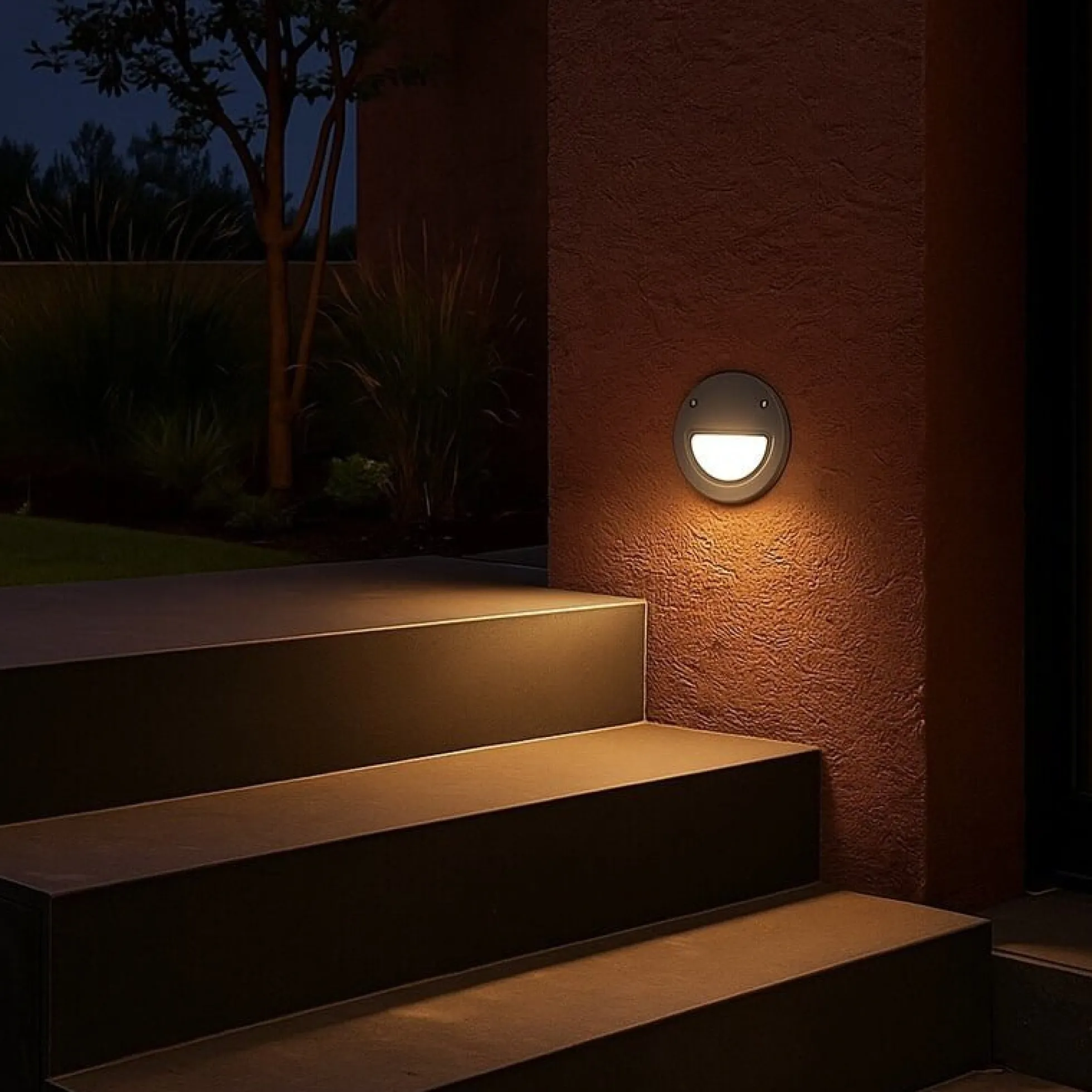 Baliza empotrable LED FUMAGALLI "LETI 100 ROUND-EL" - GX53 - 3W - IP66