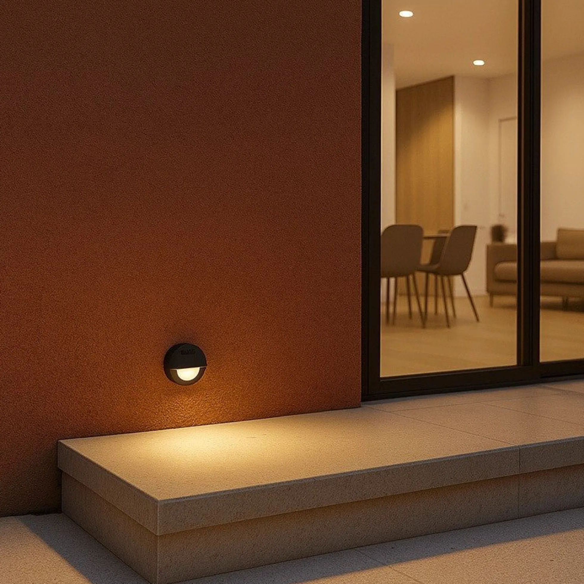 Baliza empotrable LED FUMAGALLI "LETI 100 ROUND-EL" - GX53 - 3W - IP66