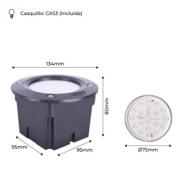 Baliza empotrable LED FUMAGALLI 