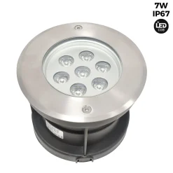 Baliza LED empotrable en suelo 7W -Blanco cálido - Ø15cm- IP67 - 220v