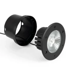 Baliza LED exterior suelo 18W - 12V DC - IP67 - Ø15cm -30º - RGB/3000K