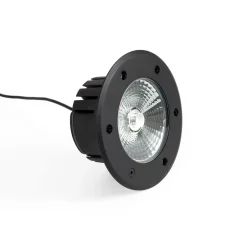Baliza LED exterior suelo 18W - 12V DC - IP67 - Ø15cm -30º - RGB/3000K