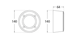 Baliza LED exterior superficie "EXTRALETI 100 - FUMAGALLI"- 3W