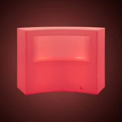 Barra de bar LED RGBW - 2 x 5W - Recargable - Diseño curvo