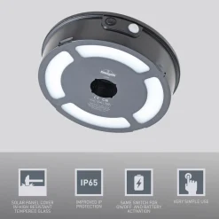 Bolardo solar LED con estaca 