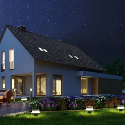 Bolardo solar LED con estaca 