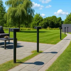 Bolardo solar LED "FIORINA" con sensor PIR - CCT - IP55 - FUMAGALLI