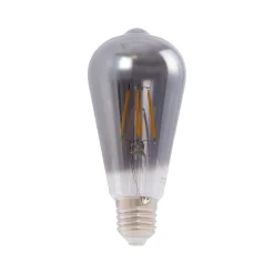 Bombilla decorativa con tinte ahumado filamento "Smoky" E27 ST64 - 4W - 3000K