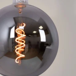 Bombilla decorativa globo filamento con tinte ahumado 