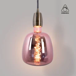 Bombilla decorativa LED de filamento - E27 D140 - Regulable - 4W - 1800K