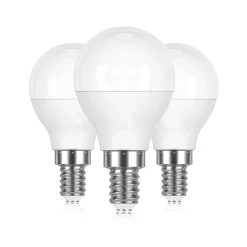 Bombilla Esférica LED E14 G45 5W Opal