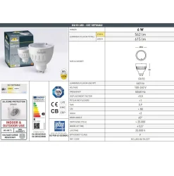 Bombilla GU10 LED - 6W - CCT - Fumagalli
