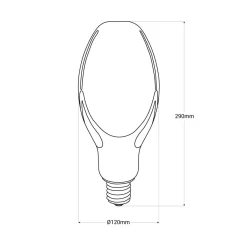 Bombilla industrial LED E40 - 70W - ⌀120mm