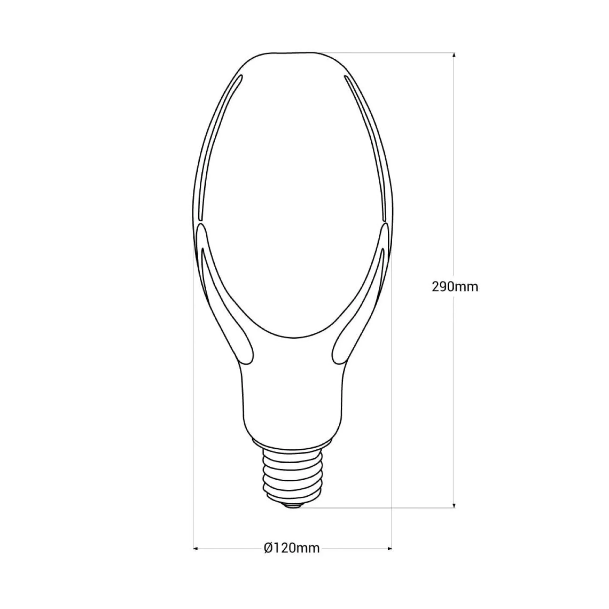 Bombilla industrial LED E40 - 70W - ⌀120mm