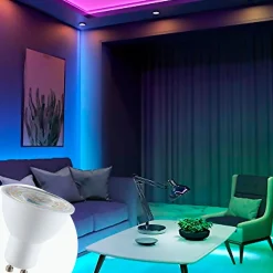 Bombilla inteligente LED WIFI GU10 - RGBW + CCT - 5W