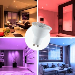 Bombilla inteligente LED WIFI GU10 - RGBW + CCT - 5W