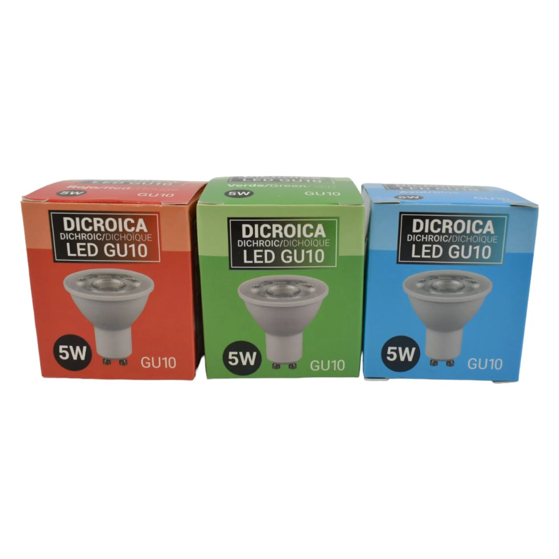 Bombilla LED colores GU10 - 5W