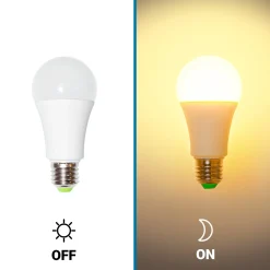 Bombilla LED con sensor de movimiento y crepuscular - E27 A60 - 7W - 450lm