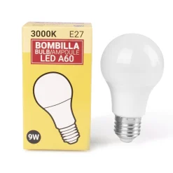Bombilla LED E27 A60 - 9W
