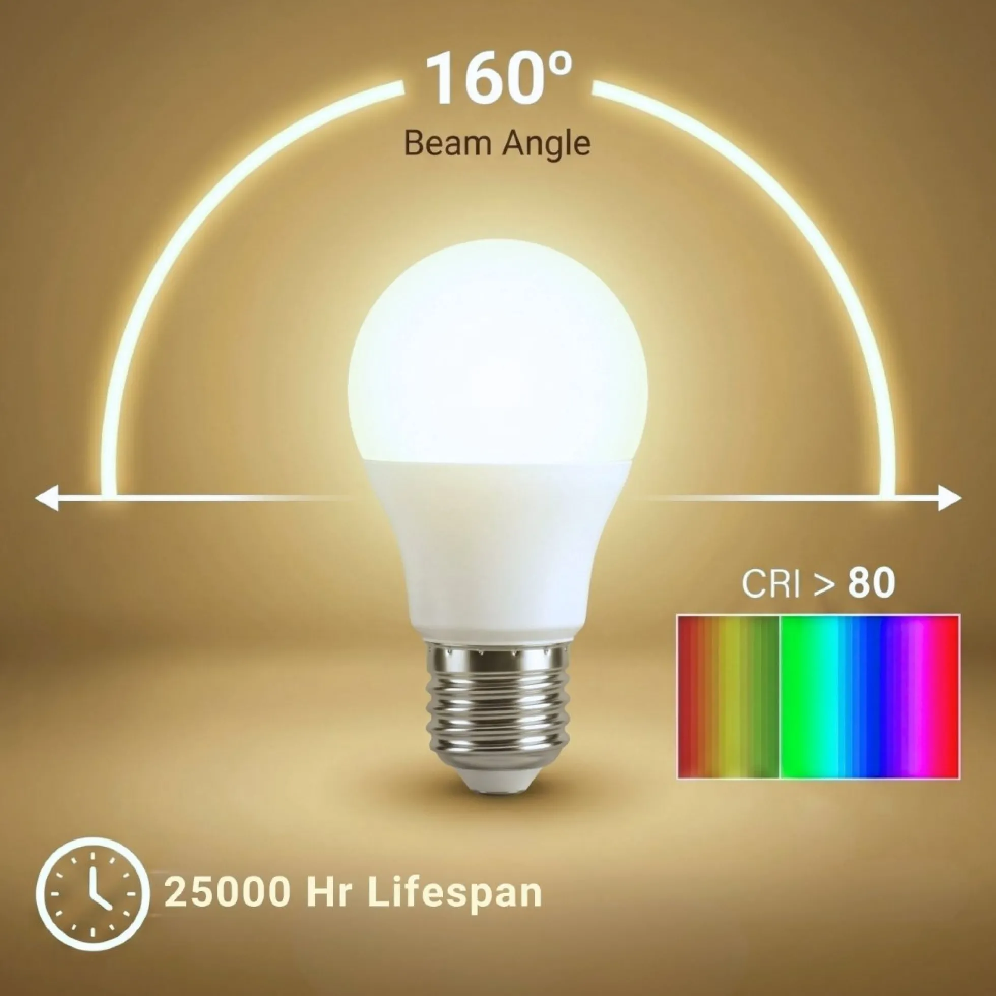 Bombilla LED E27 G45 esférica - 4W