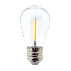 Bombilla LED E27 S14 Transparente de 1W
