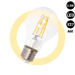 Bombilla LED filamento E27 A60 - 5,5W
