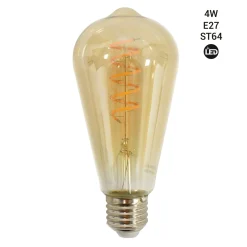 Bombilla LED filamento Edison E27 ST64 - 4W