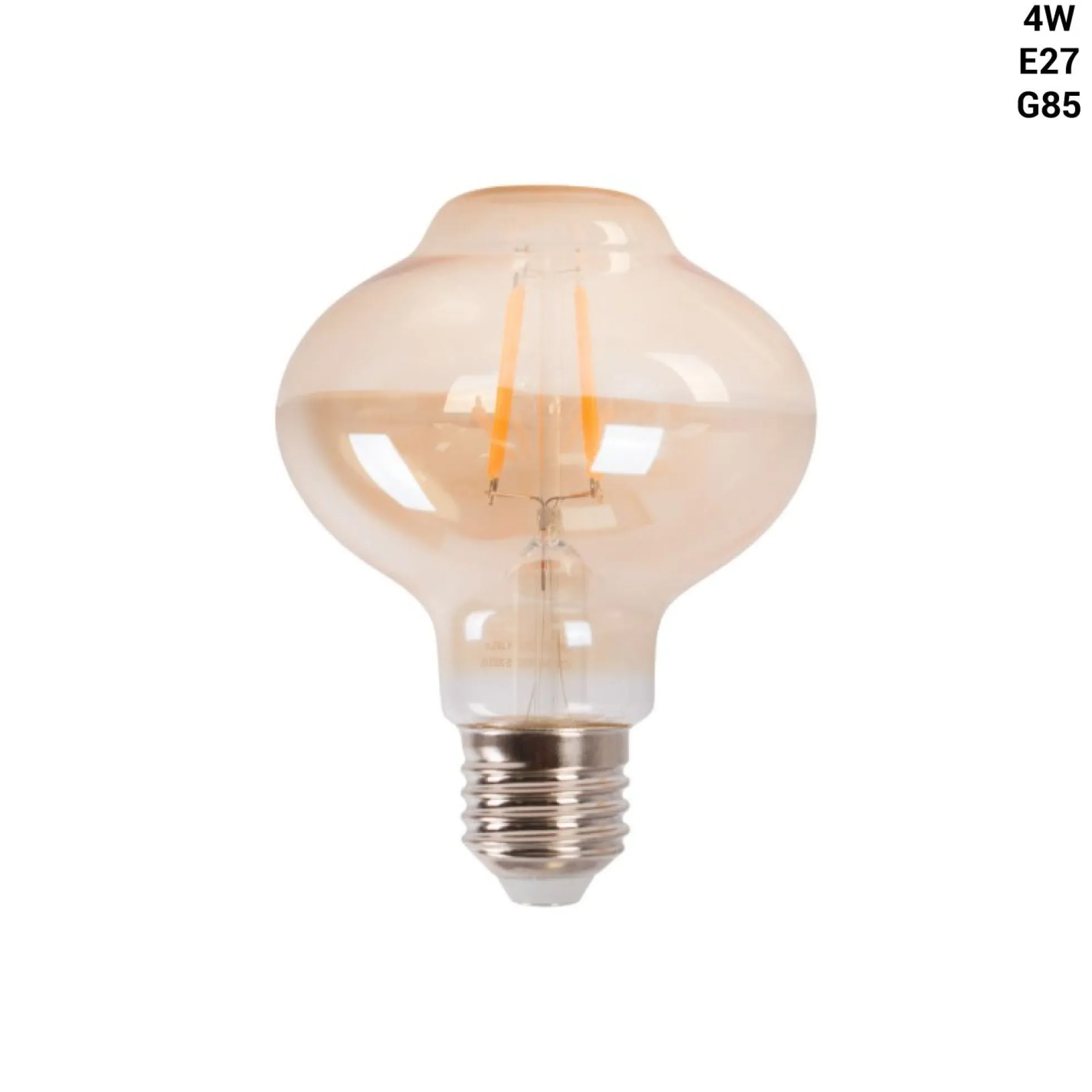 Bombilla LED filamento E27 G85 - 4W - Vintage Gold - 2200K