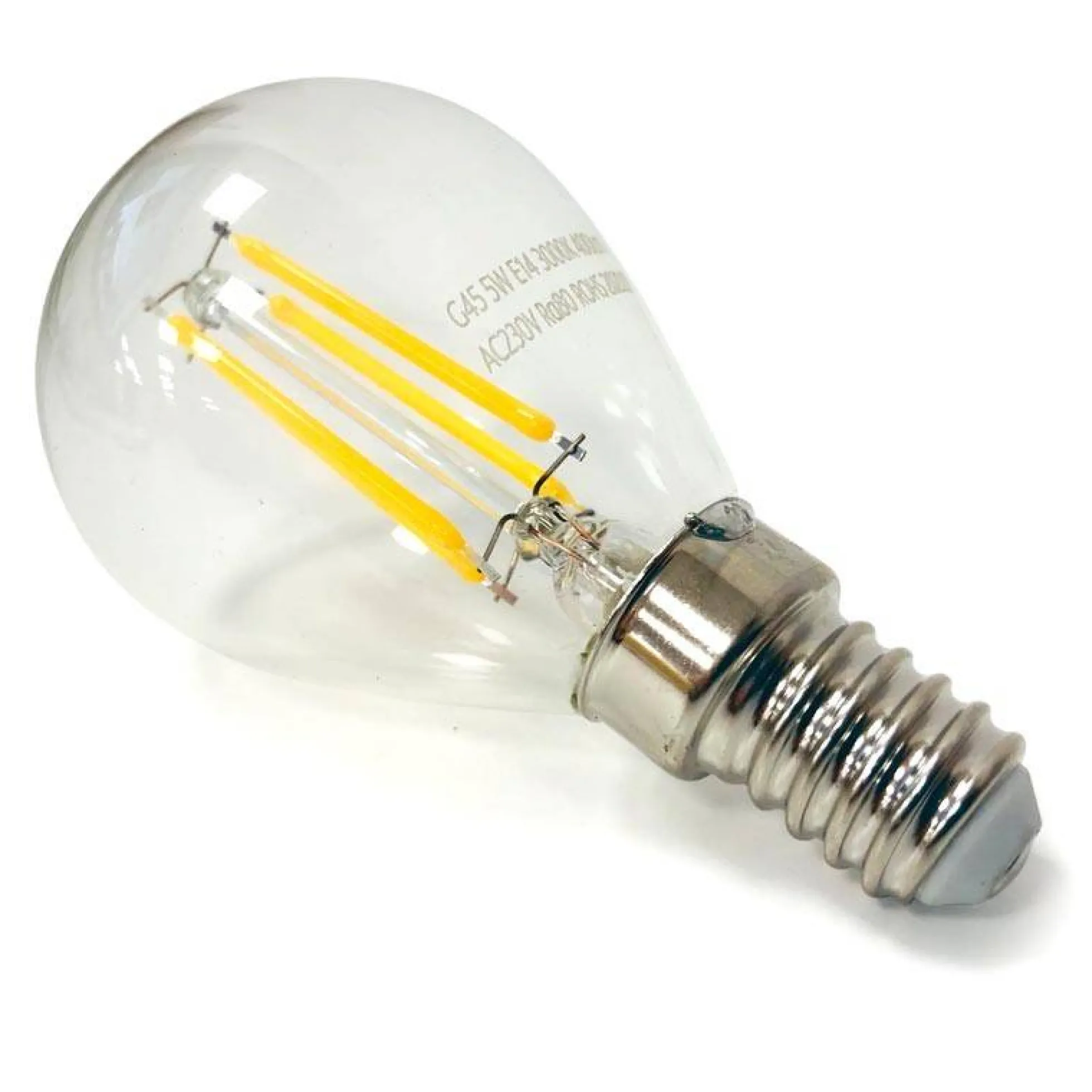 Bombilla LED filamento esférica E14 G45 - 5W