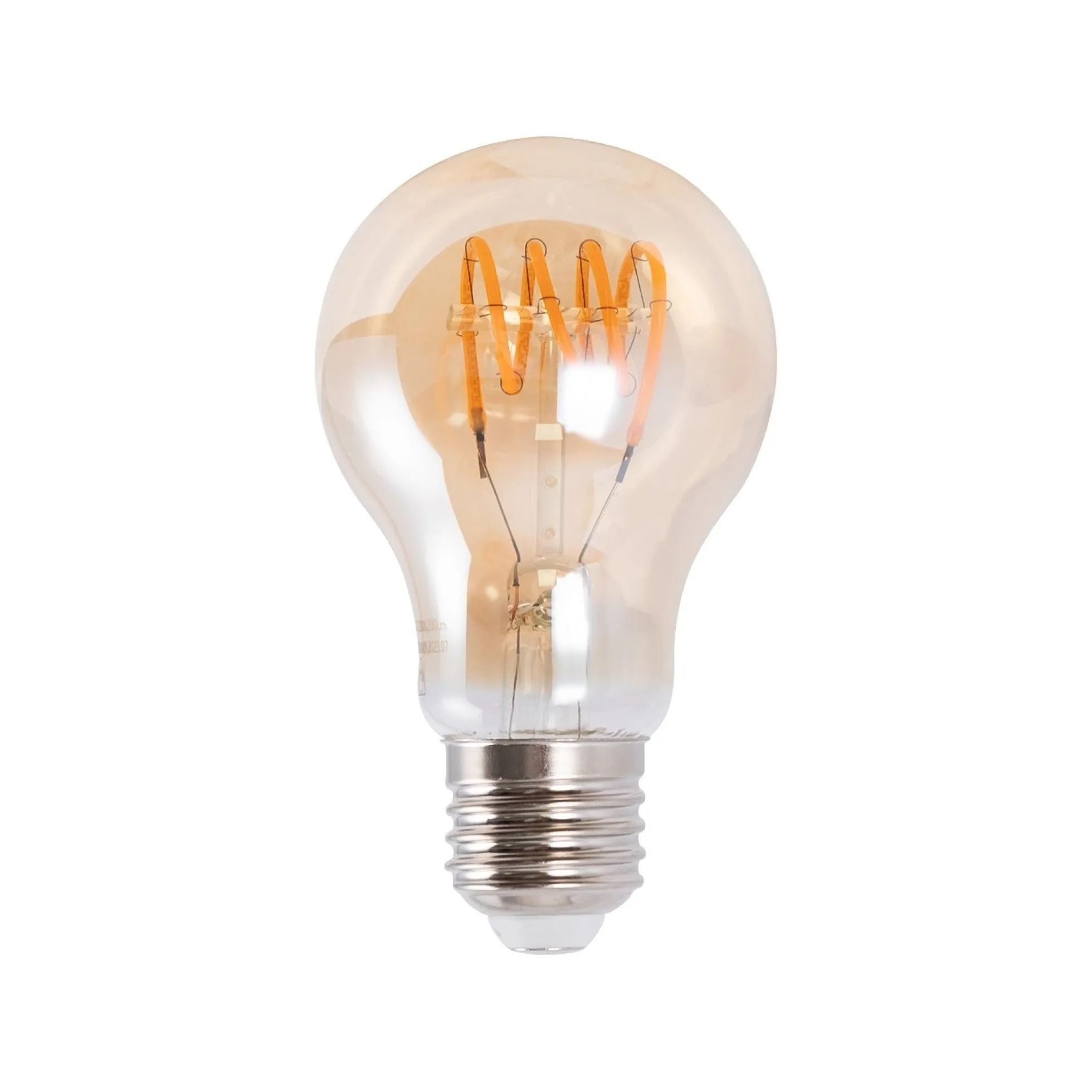 Bombilla LED filamento "Espiral" - E27 A60 - Regulable 4W - 2200K