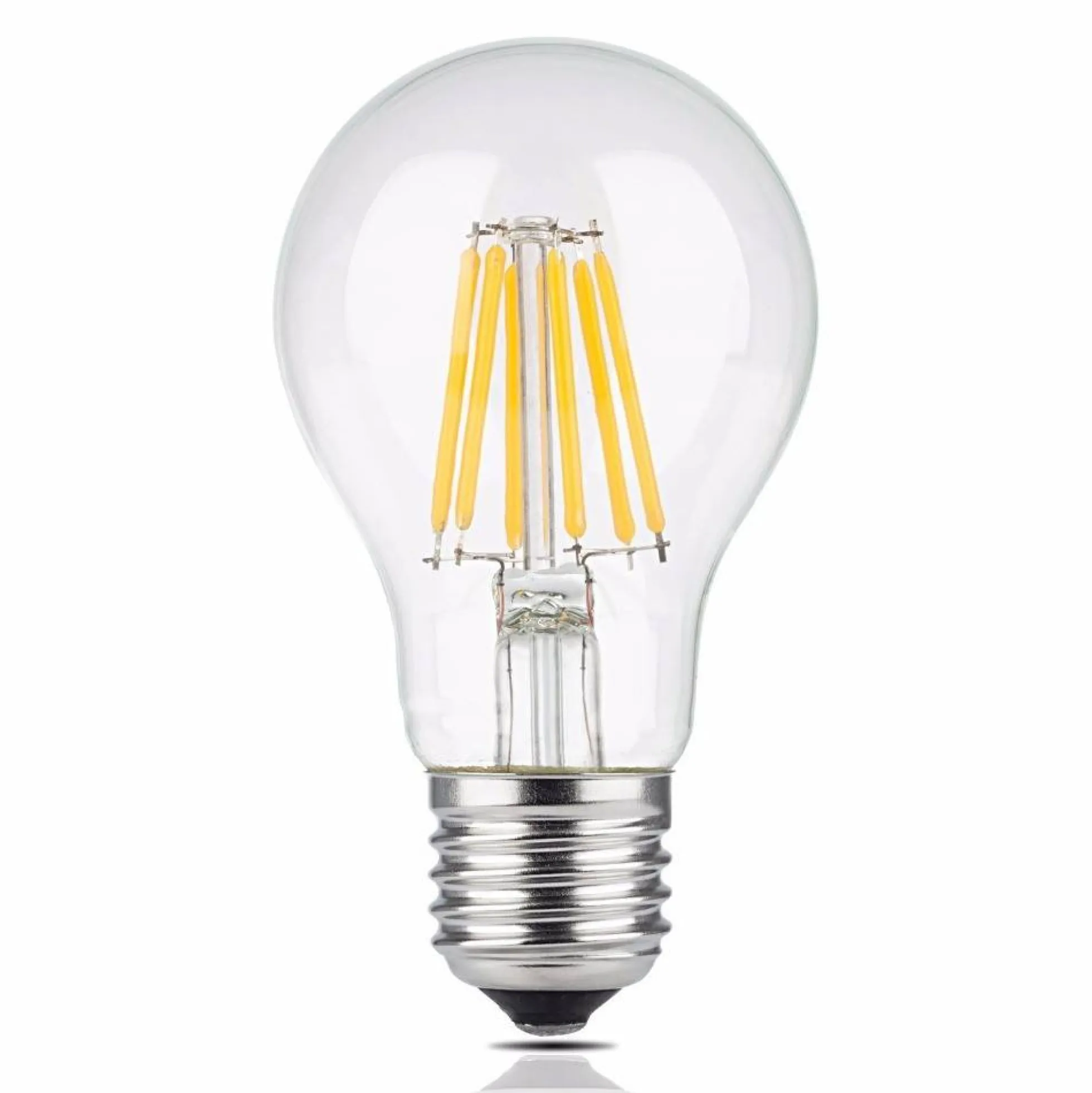 Bombilla LED filamento E27 60 - 8W - Transparente