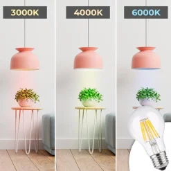Bombilla LED filamento E27 60 - 8W - Transparente