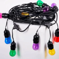 Bombilla LED Filamento - S14 E27 - 1W - Cristal de colores