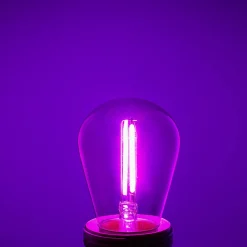 Bombilla LED Filamento - S14 E27 - 1W - Cristal de colores