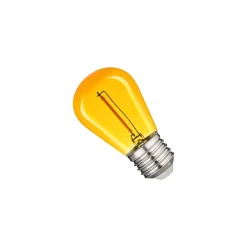 Bombilla LED Filamento - S14 E27 - 1W - Cristal de colores