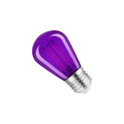 Bombilla LED Filamento - S14 E27 - 4W - Cristal de colores