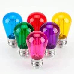 Bombilla LED Filamento - S14 E27 - 4W - Cristal de colores