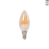 Bombilla LED filamento Vela E14 C35 - 4W - Vintage - 2200K