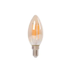Bombilla LED filamento Vela E14 C35 - 4W - Vintage - 2200K
