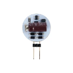 Bombilla LED G4 bi-pin circular plana 12V AC/DC - 2W