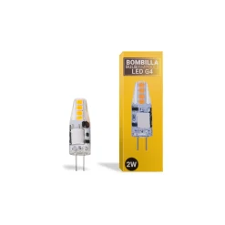 Bombilla LED G4 bi-pin siliconada 12V AC/DC - 2W