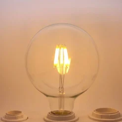 Bombilla LED globo filamento E27 G125 - 8W