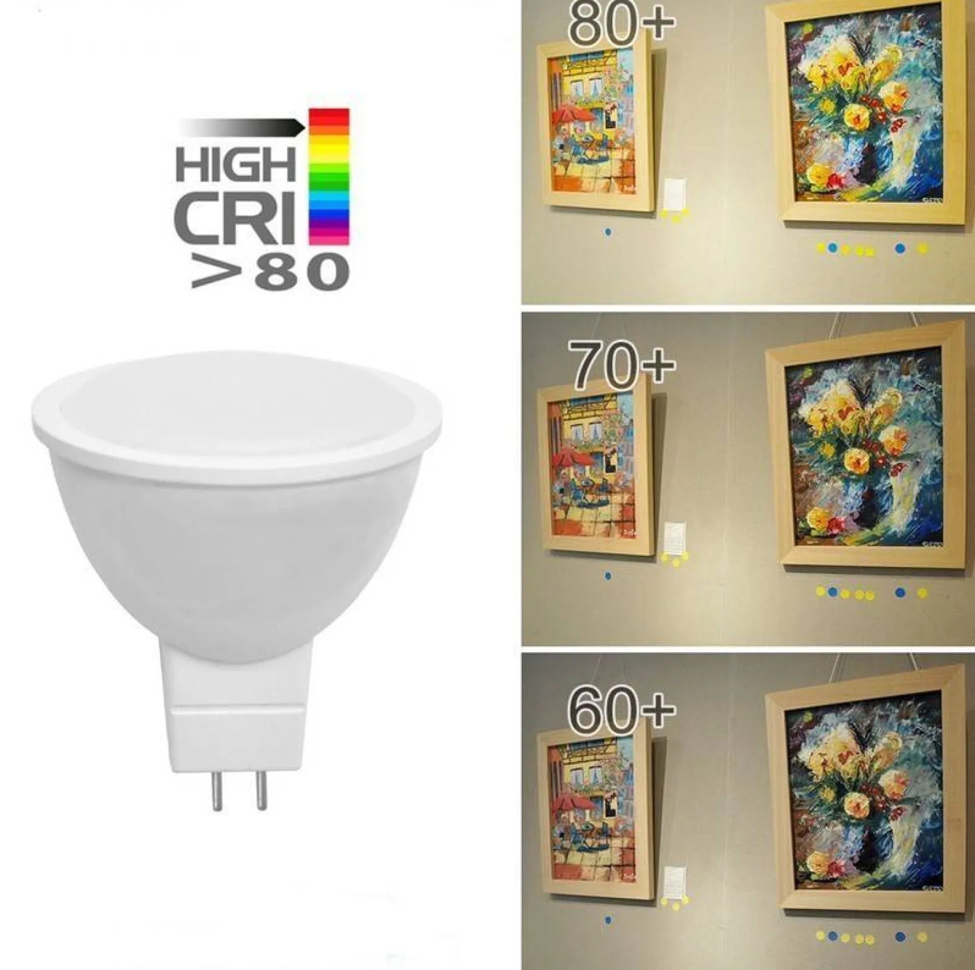 Bombilla LED GU5.3 MR16 5W 12V 350lm