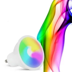 Bombilla LED GU10 RGBW inteligente - 5W - Con control remoto