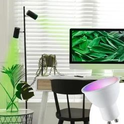 Bombilla LED GU10 RGBW inteligente - 5W - Con control remoto