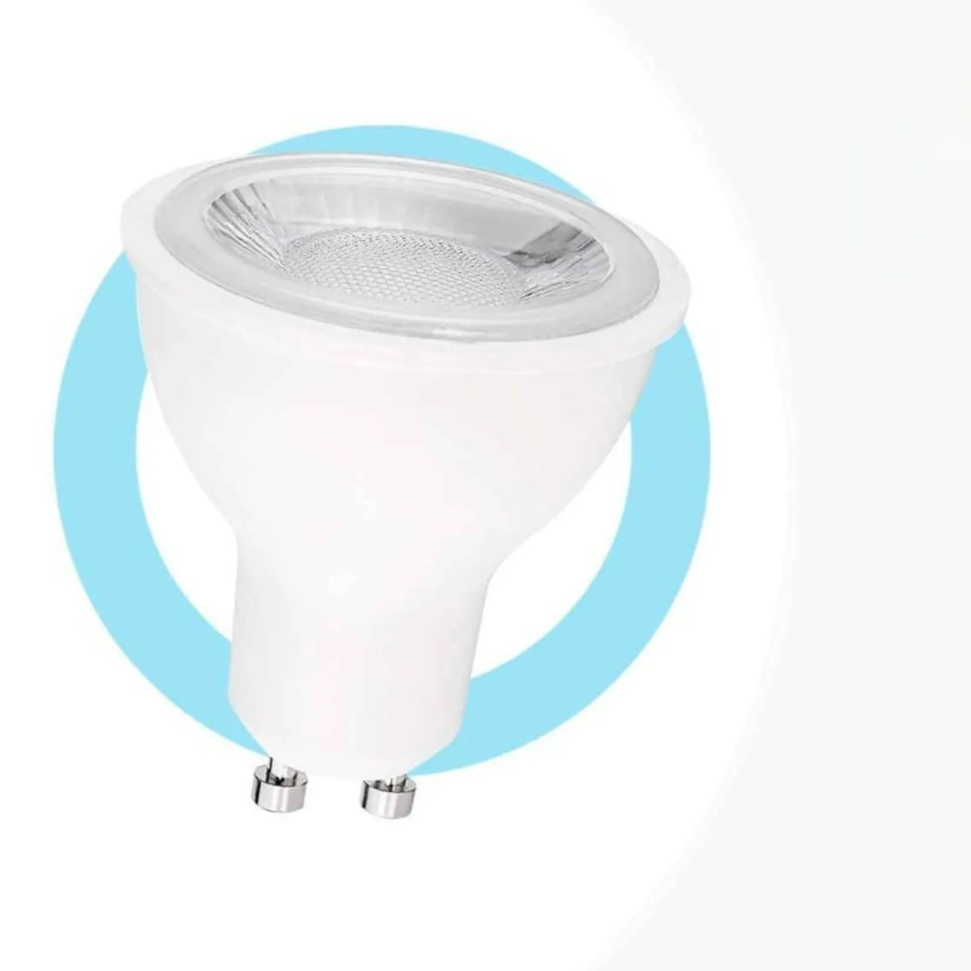 Bombilla LED GU10 - SMD2835 - 7W - Ø50mm - Óptica a 45º