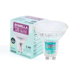 Bombilla LED GU10 6W cristal - 740lm - PAR16 - 100°