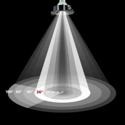 Bombilla LED GU10 6W cristal - 130lm/W - PAR16 - 36°