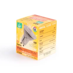 Bombilla LED GU10 6W Full Spectrum 