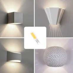 Bombilla LED G9 220-240V AC - COB - 360º - 4W